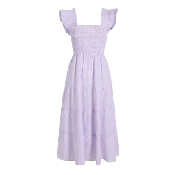 Hill House Home Ellie Nap Dress Lilac Stripe XXS - Picture 3 of 7